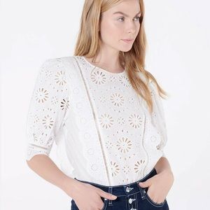 Veronica Beard Cotton Gale Puff Sleeve Blouse 14